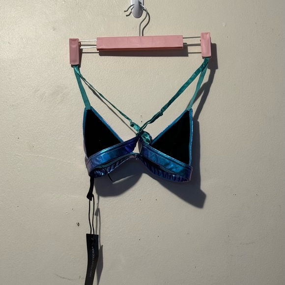 Club Exx Cosmic Ace Metallic Bra Top and Euphoric Element Bottoms Set Sz M NWT - Picture 5 of 6